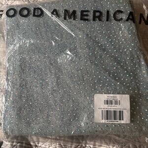 Good American '90s Rhinestone Jeans BNWT in original packing never worn